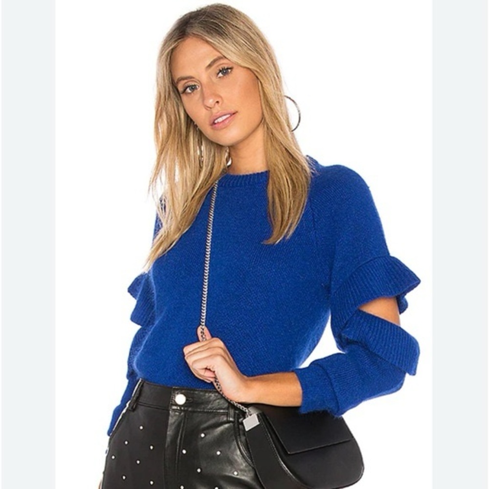 Endless Rose ruffle sweater Sz XS